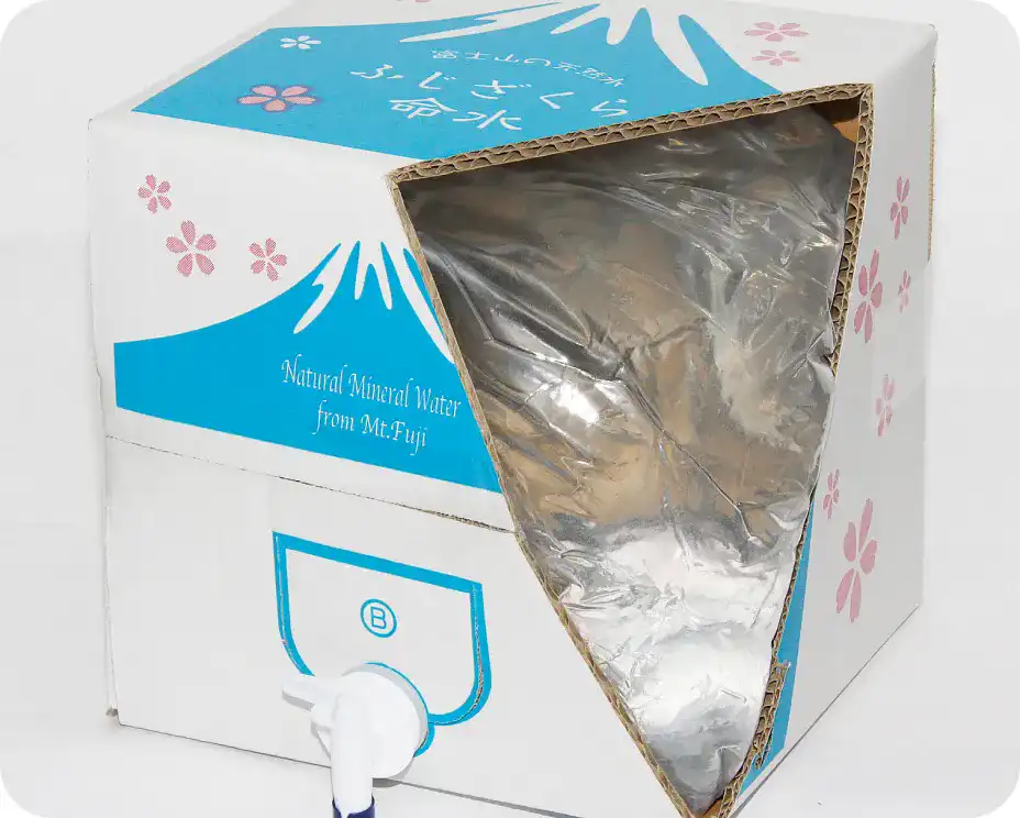 衛生的で便利なワンウェイ方式の水パック
